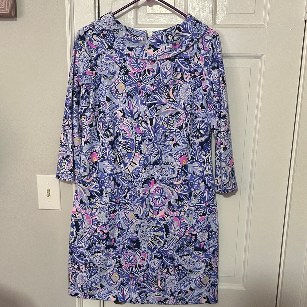 Lilly Pulitzer long sleeve cotton mini dress size medium
